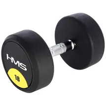 OEM HG PRO Gummihantel Rundhantel 18 kg schwarz/grau/gelb