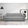 dorel home Schlafcouch Polyester 3-Sitzer Grau