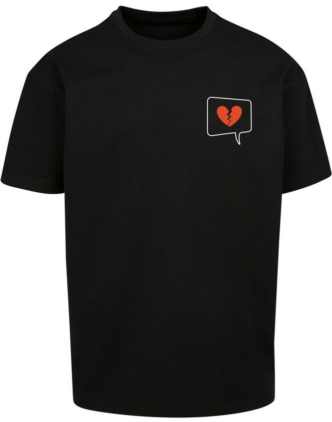 Merchcode T-Shirt Merchcode Herren Heartbreak X Oversize Tee (1-tlg) schwarz M
