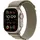 Apple Watch Ultra 2 GPS + Cellular 49 mm Titangehäuse natur, Alpine Loop olive S