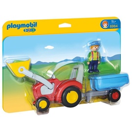 Playmobil 1.2.3 Traktor mit Anhänger 6964