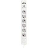 TM Electron Tmuad306 6 Steckdosen mit Schalter Mehrfachsteckdose - White