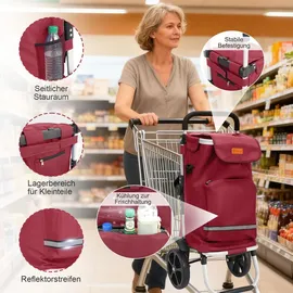 Sekey Einkaufstrolley Rot 42 l