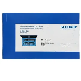 Gedore K 1900-018 Schraubenlösersatz 1/2", 18-teilig