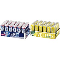 V+ Energy Biermischgetränk, EINWEG (24 x 0.5 l Dose) & VELTINS Radler, EINWEG (24 x 0.5 l Dose)