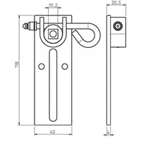 Rademacher 94401006 Abrollftgkastenl. höhenver. ausrastb. 4010-06