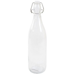 BURI Trinkflasche Drahtbügelflasche 1 Liter Glasflasche Wasserflasche Trinkflasche Bügel