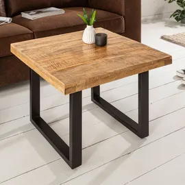 invicta interior gmbh & co. kg Couchtisch IRON CRAFT Braun Mangoholz 60 x 45 x 60 cm