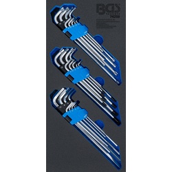 BGS 74259 Satz Winkelschlüssel extra lang Innensechskant T-Profil (für Torx) T-Profil (für Torx) mit Bohrung