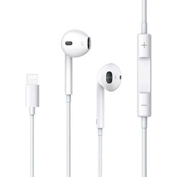 Usams Słuchawki stereo EP-24 lightning iPhone 7/8/X/XS/XS Max/XR biały/white HSEP2401 (Kabelgebunden), Kopfhörer, Weiss
