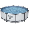 Steel Pro Max Frame Pool  Set 366 x 100 cm lichtgrau inkl. Filterpumpe