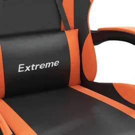 vidaXL Gaming-Stuhl Drehbar Schwarz und Orange