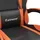 vidaXL Gaming-Stuhl Drehbar Schwarz und Orange