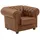 58 aufm Kessel Cocktailsessel 110 x 74 x 98 cm Cognac mit Relax-Funktion