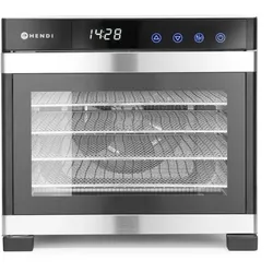 Hendi Dörrautomat Profi Line mit 6 Böden 650W digital und transparente Türe