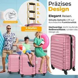 Kesser Koffer-Set 4-tlg. rosa/abs
