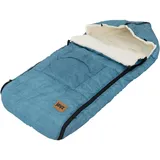 joyz Babyfußsack, Jeans Blau, Universal Fußsack für Babyschale, Kinderwagen & Buggy, Fleece Sitzauflage, Kuschelsack mit Reißverschluss, Kopfteil &