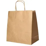 Papstar 25 Tragetaschen, Papier mit gedrehtem Tragegriff