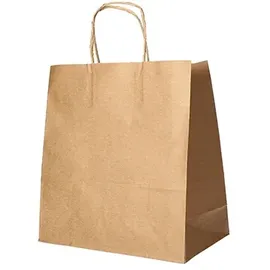 Papstar 25 Tragetaschen, Papier mit gedrehtem Tragegriff