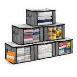 BigDean Aufbewahrungstasche 90L 6-tlg. grau/transparent
