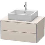 Duravit Waschtischunterschrank 2 Auszüge 80 x 40 cm Beige Matt