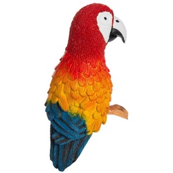 Maskworld Kostüm Papagei Rosalinda Schulterfigur, Der schlaue Vogel aus Pippi in Taka-Tuka-Land als Figur zum Anklemmen rot