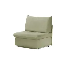 Sofa.de Schlafsessel Etta Kunstleder 88 x 88 x 96 cm Grün mit Schlaffunktion