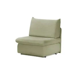 Sofa.de Schlafsessel Etta Kunstleder 88 x 88 x 96 cm Grün mit Schlaffunktion