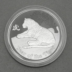 Silbermünze 2oz Tiger 2010 Lunar II ? Year of the Tiger (Australien) 19%