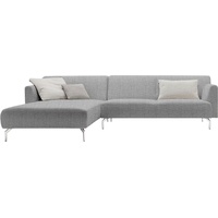 hülsta sofa Ecksofa hs.446, in minimalistischer, schwereloser Optik, Breite 296 cm grau|schwarz