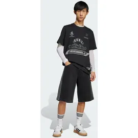 adidas Adicolor Denim Firebird Shorts - True Black Denim - 32"