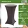 Trutzholm 2x Stehtischhusse Stretch 70 cm anthrazit Tischdecke Husse Bistrotisch Partytisch
