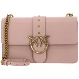 PINKO Love One Classic CL Umhängetasche Leder Cipria/Antique Gold