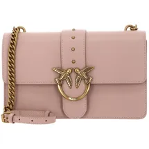 PINKO Love One Classic CL Umhängetasche Leder Cipria/Antique Gold
