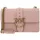 PINKO Love One Classic CL Umhängetasche Leder Cipria/Antique Gold