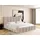 WFL GROUP Polsterbett Serenity mit Bettkasten Beige Samt 120x200 cm
