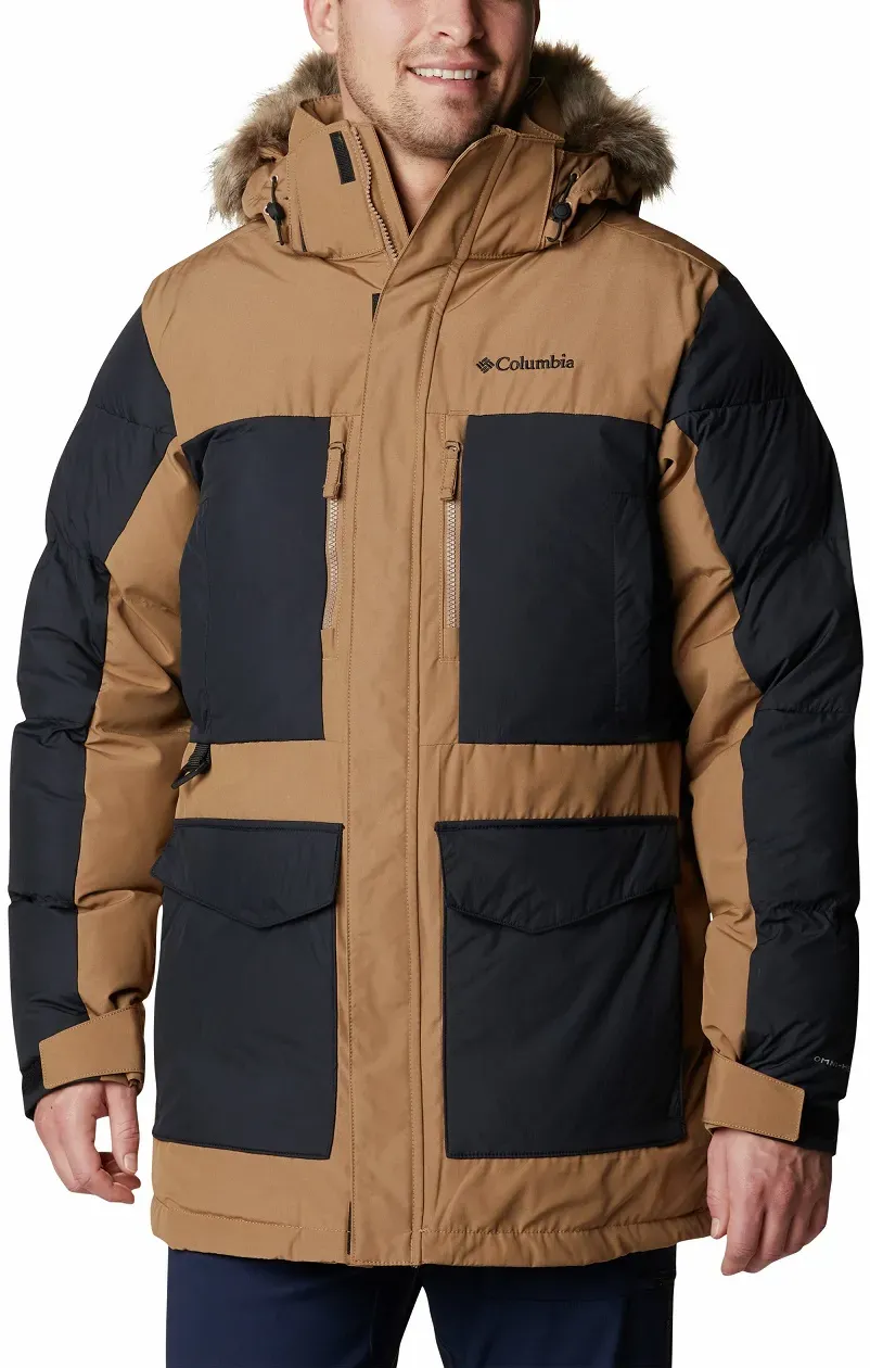 Columbia Winter-Parka Marquam Peak Fusion (Omni-Heat Infinity) braun/schwarz Herren