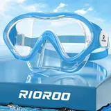 RIOROO Taucherbrille Kinder,Schwimmbrille Kinder für Jungen Mädchen Jugendliche,Schnorchelmaske mit Nasenabdeckung Anti Nebel Anti-Leck Tauchmaske 180°Panorama HD Schwimmmaske für Kinder 4-14 Jahre