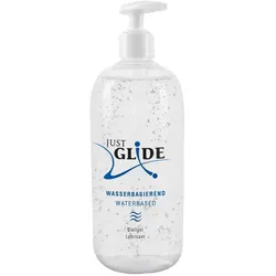 Just Glide Gleitgel wasserbasiert, 500ml, vegan, sanft (0.5 l) 500 ml