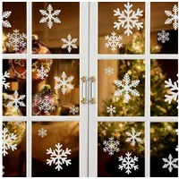 Luxuskollektion 96 Schneeflocken Fensterbild PVC Aufkleber Winter