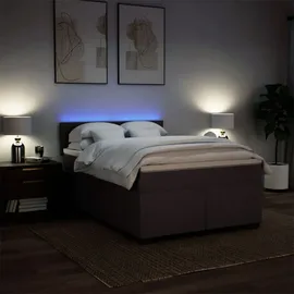 vidaXL Boxspringbett 140 x 200 cm H2 Dunkelbraun