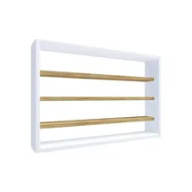 Möbel Kraft Hängeregal Esaldi 60 x 10 x 40 cm Weiß