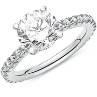 JEWLIX Verlobungsring Moderner Verlobungsring aus Silber mit Zirkoniabesatz VR0040 silberfarben 50