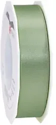 PRAESENT Doppelsatin 7182525-556 Altgrün 25 mm x 25 m 2 Stück