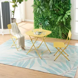 [en.casa] Sande Klapptisch 70 x 70 x 71 cm Gelb