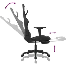 vidaXL Horus Gaming-Stuhl Schwarz/Weiß