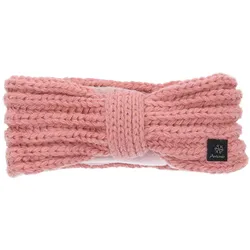 Antonio Damen Strick Stirnband mit Fleece  rosé
