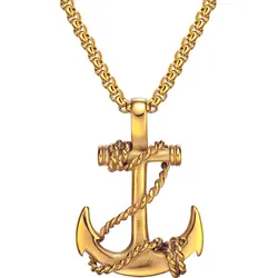 Kette mit Anhänger FIRETTI "Schmuck Geschenk Edelstahl Halsschmuck Halskette Venezianerkette Anker", gold (gelbgoldfarben), Halsketten, Damen, Edelstahl, L: 55cm