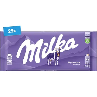 Milka Alpenmilch 90 g, 25er Pack