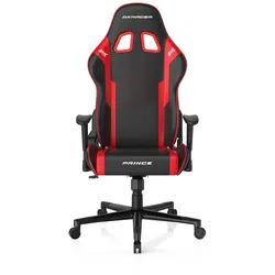 DXRacer Gamingstuhl DX-Racer Lederoptik Schwarz / Rot